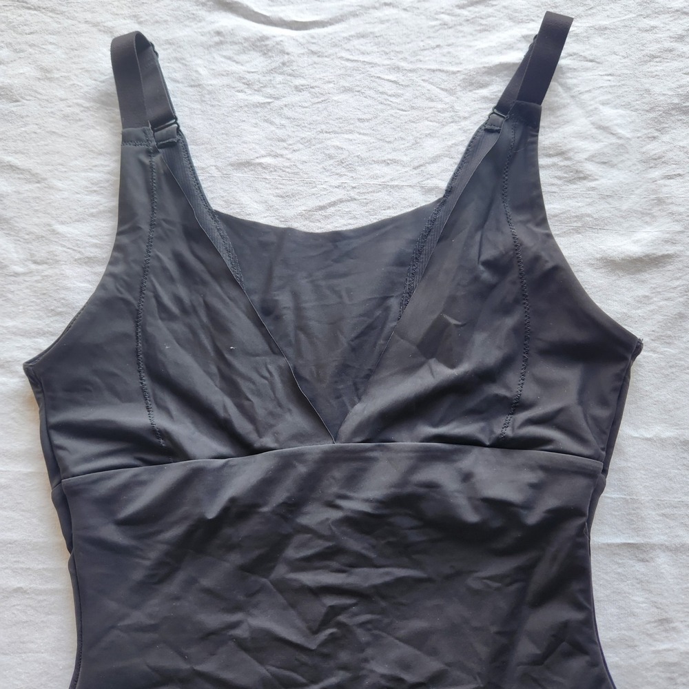 Maidenform Singlet Sleek Smoothers Wear Your Own Bra Body Shaper Black Size M - Picture 2 of 7